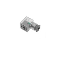 MENCOM SOLENOID VALVE CONNECTOR FORM A DIN 2+G PG9 CG FW LED/DIODE 10-50VAC/DC